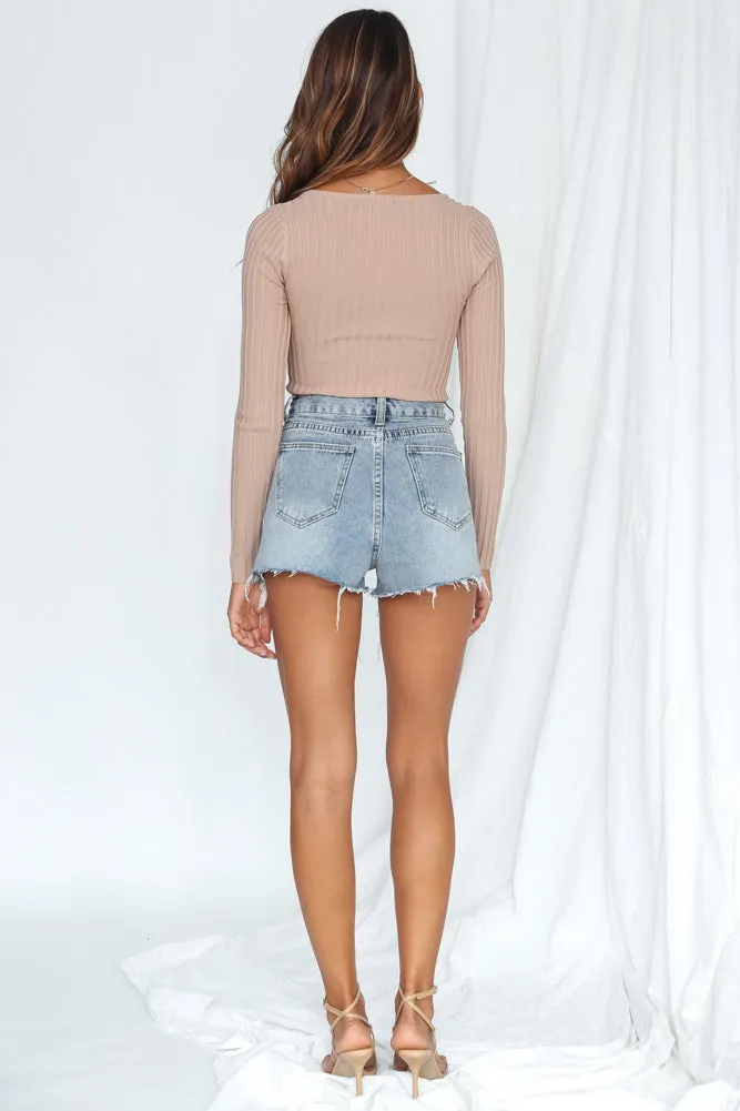 Adriana Crop Top Taupe
