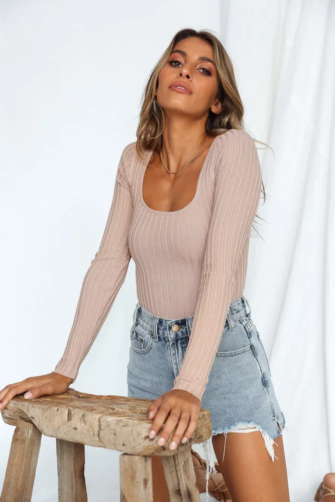 Adriana Crop Top Taupe
