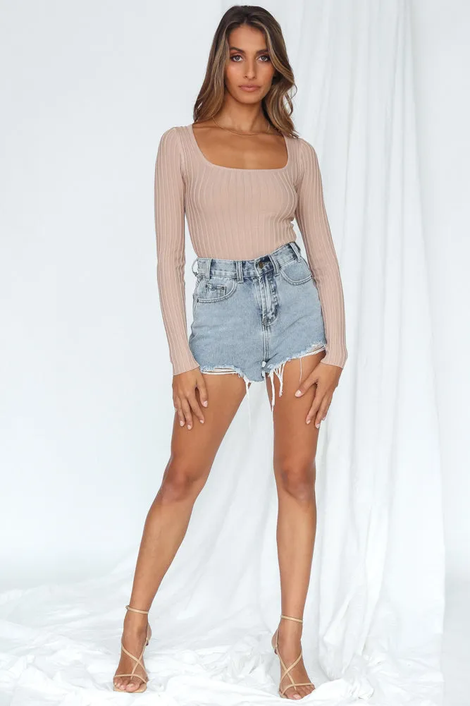 Adriana Crop Top Taupe
