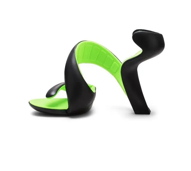 Airy S- Shaped Soleless High Heels Peep Toe Sandals