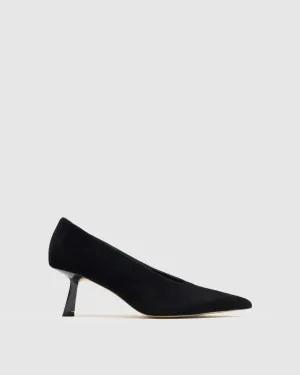 Aria Suede Point Toe Heel