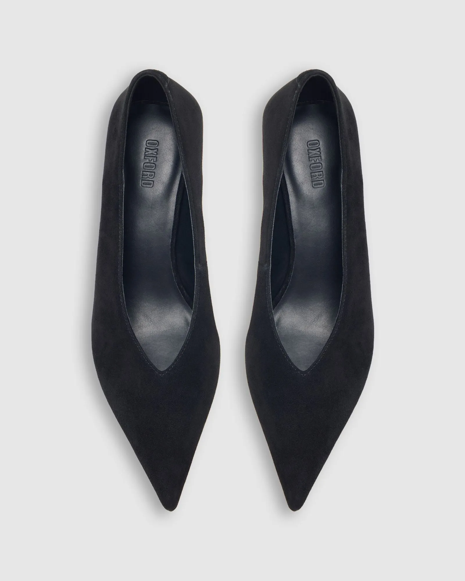 Aria Suede Point Toe Heel