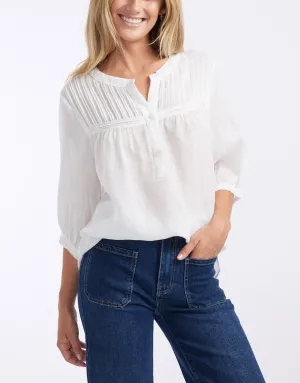 Arris Linen Blouse - White