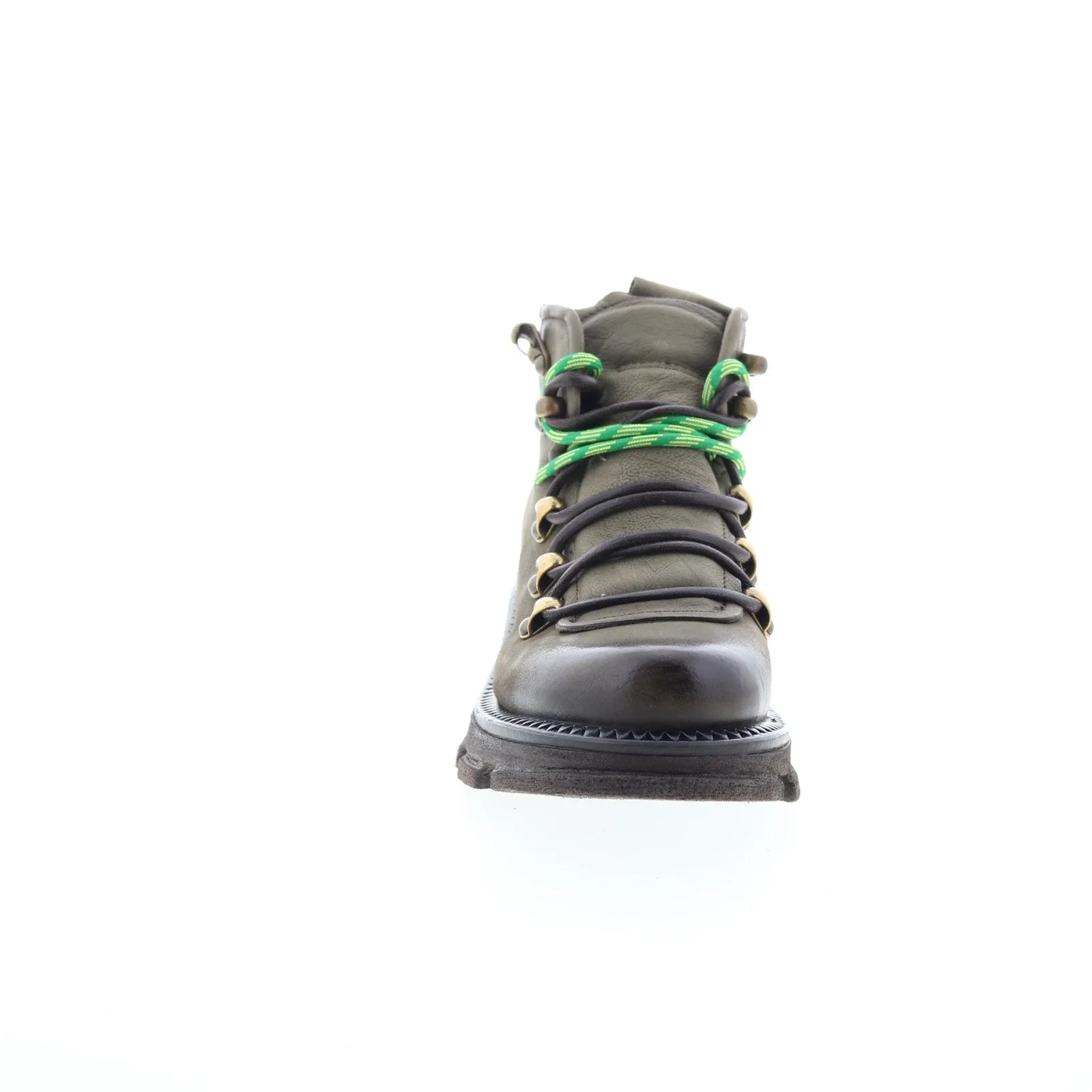 A.S. 98 Langan Womens Green Leather Lace Up Lifestyle Boots