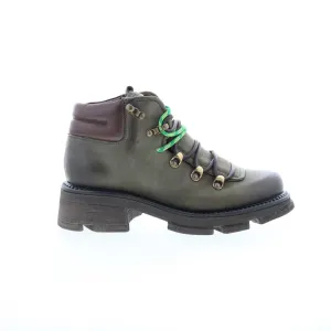 A.S. 98 Langan Womens Green Leather Lace Up Lifestyle Boots