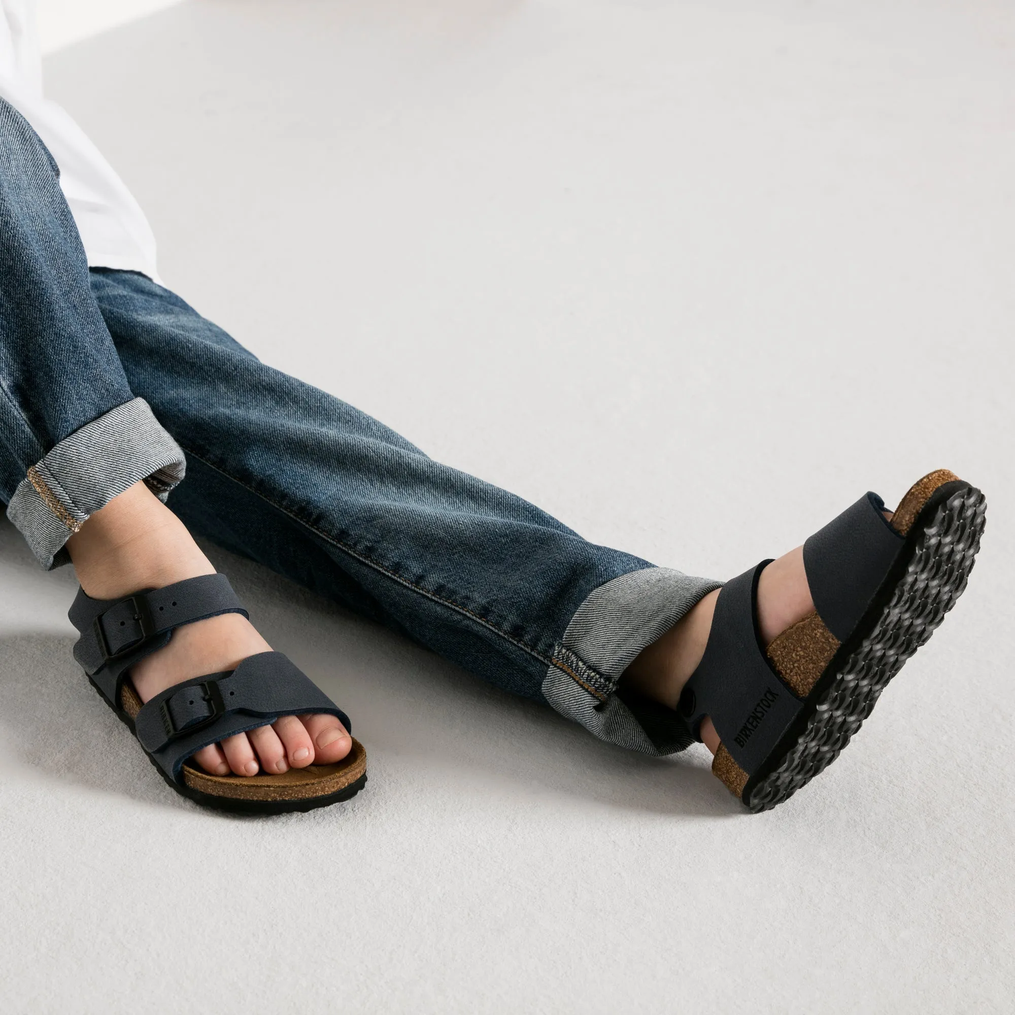 Birkenstock Boy's Navy New York Sandals