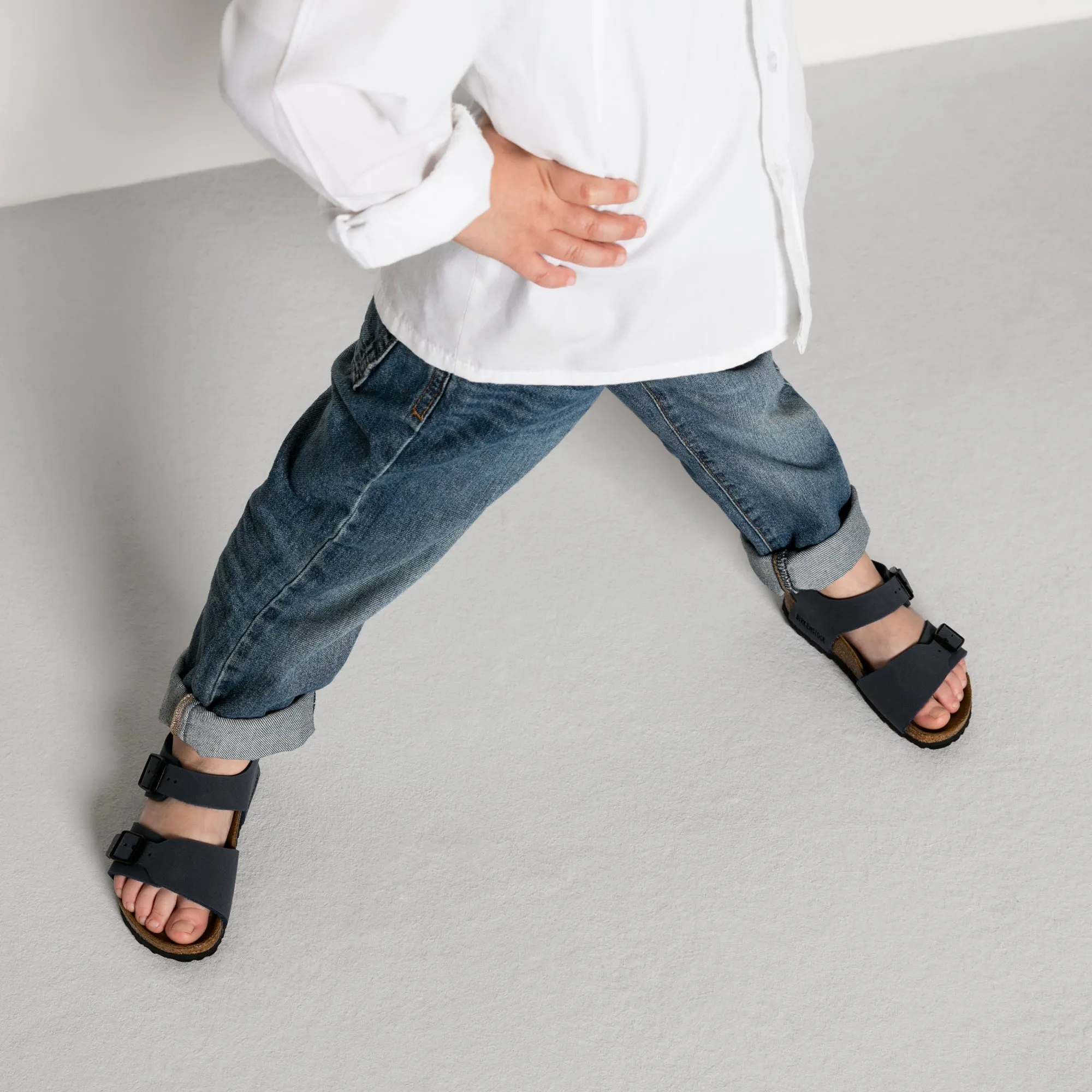 Birkenstock Boy's Navy New York Sandals