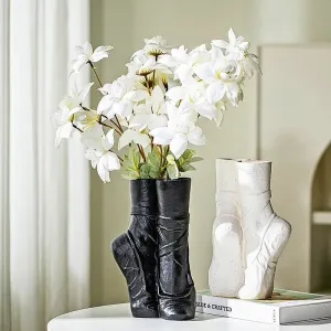 Ceramic Pointe Shoes Vase