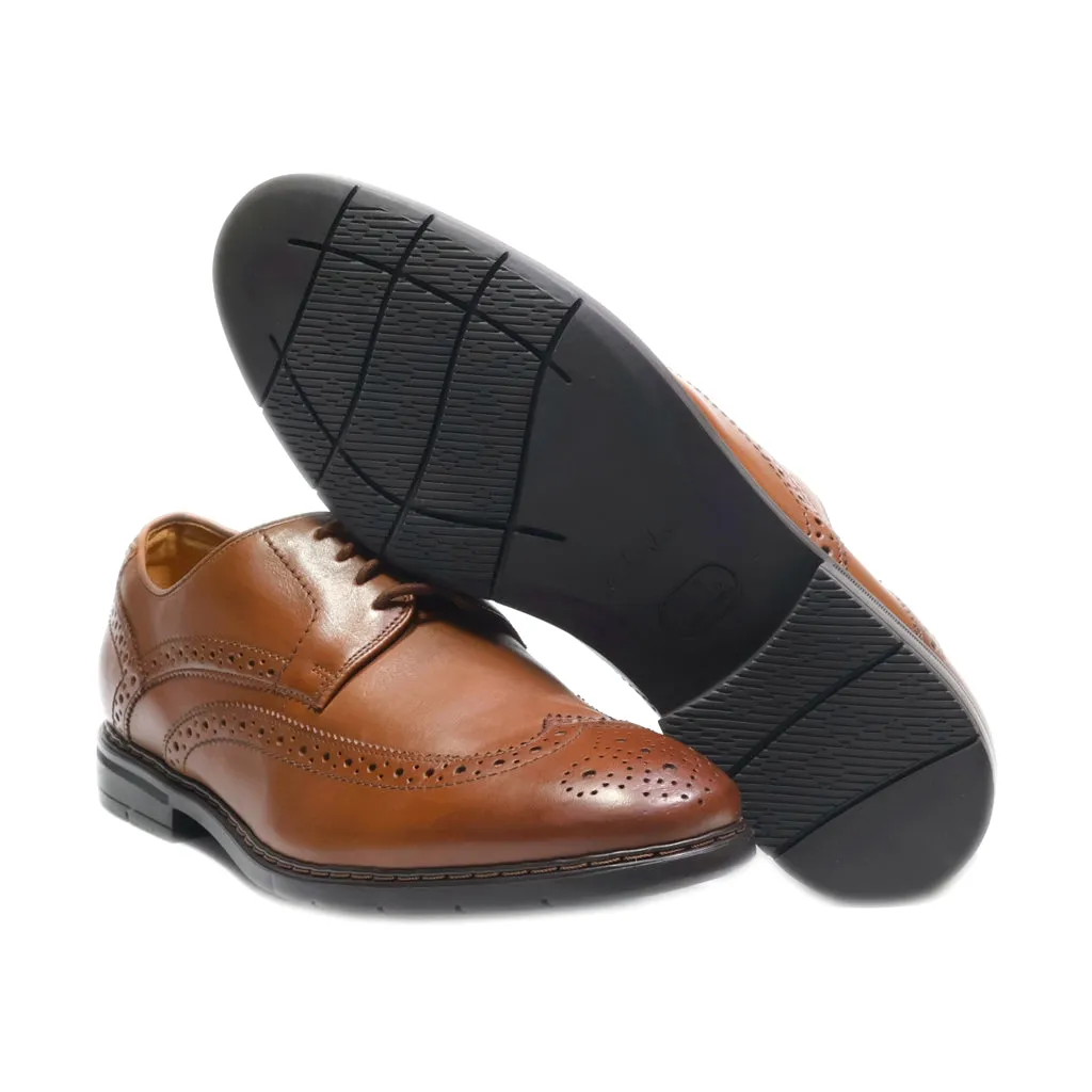 Clarks Nelson W Formal Lace Ups Leather Brown Colour For Men