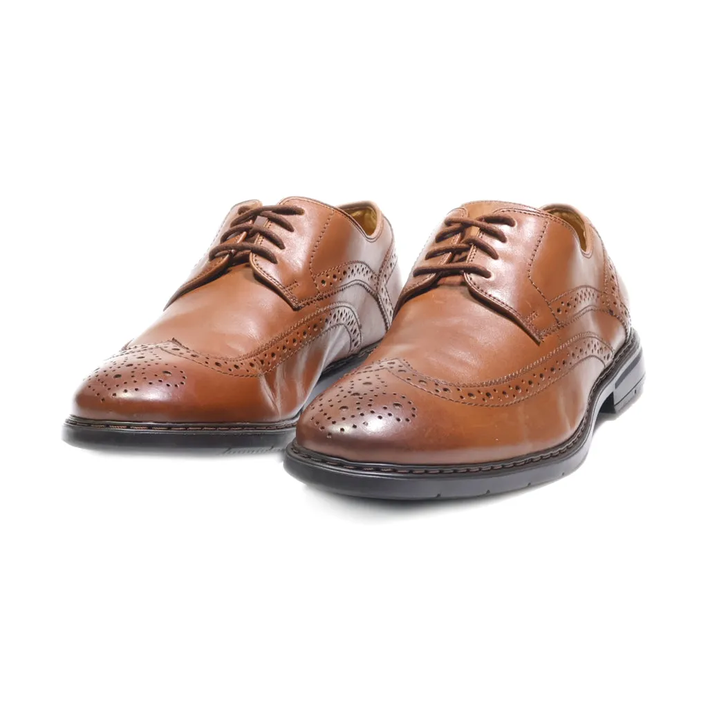 Clarks Nelson W Formal Lace Ups Leather Brown Colour For Men