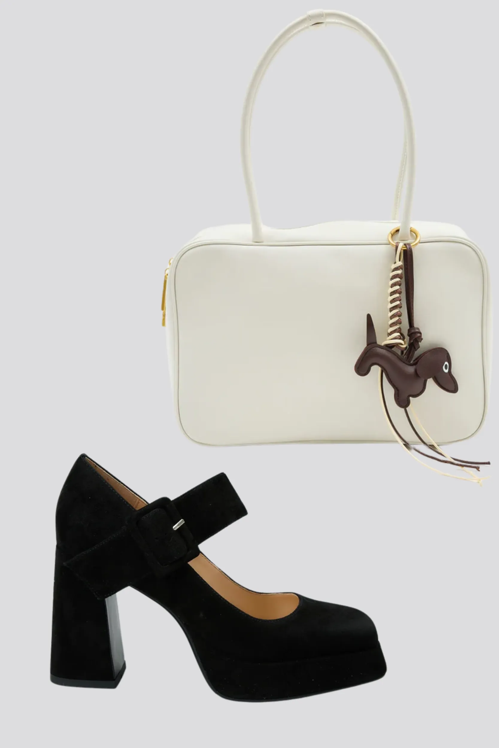Claudia Black Suede   Stevenson White