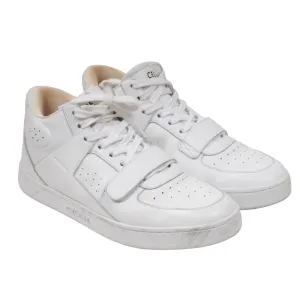 CT 02 High Top Sneakers Size US 9 39 White Leather Lace Up Trainers