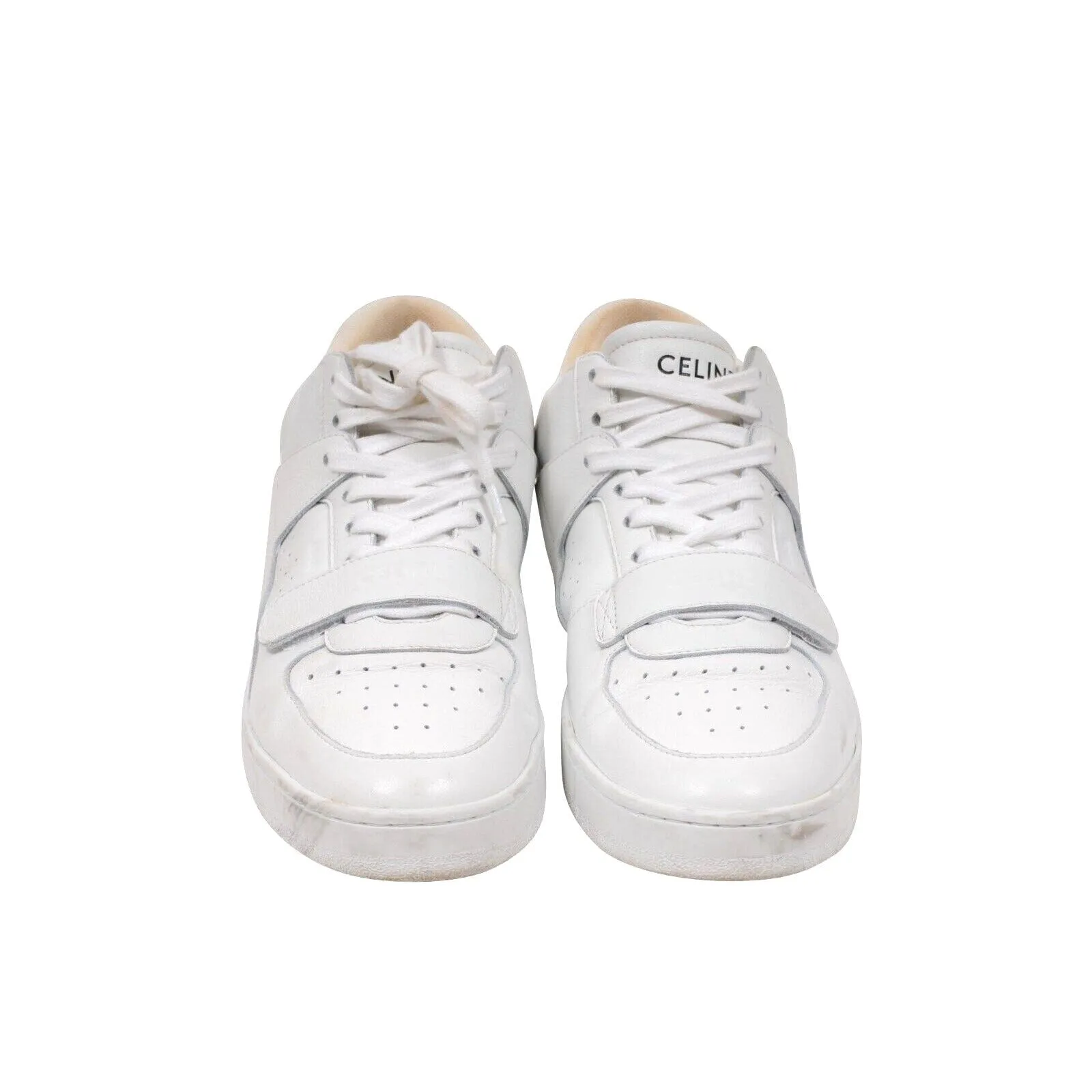 CT 02 High Top Sneakers Size US 9 39 White Leather Lace Up Trainers