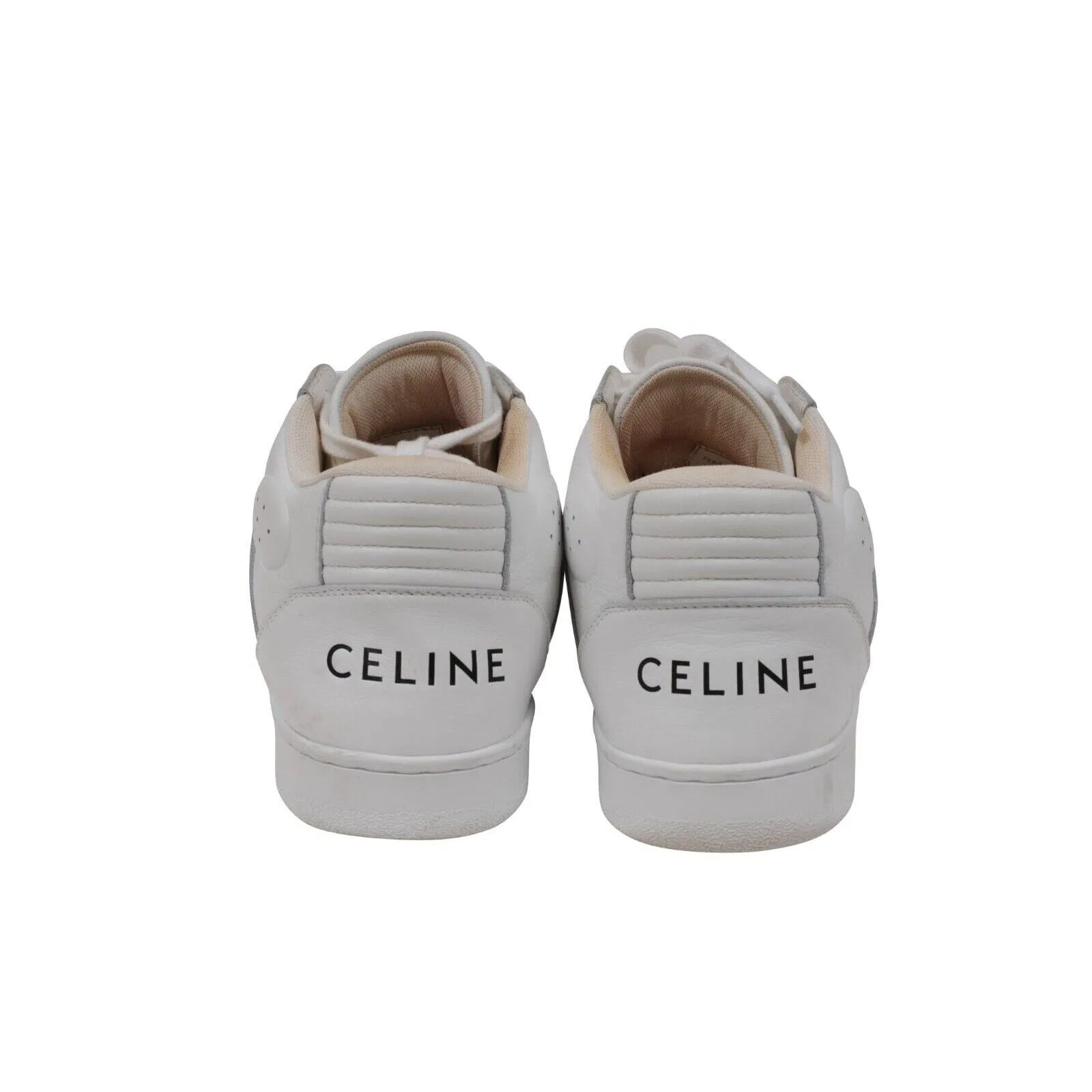 CT 02 High Top Sneakers Size US 9 39 White Leather Lace Up Trainers