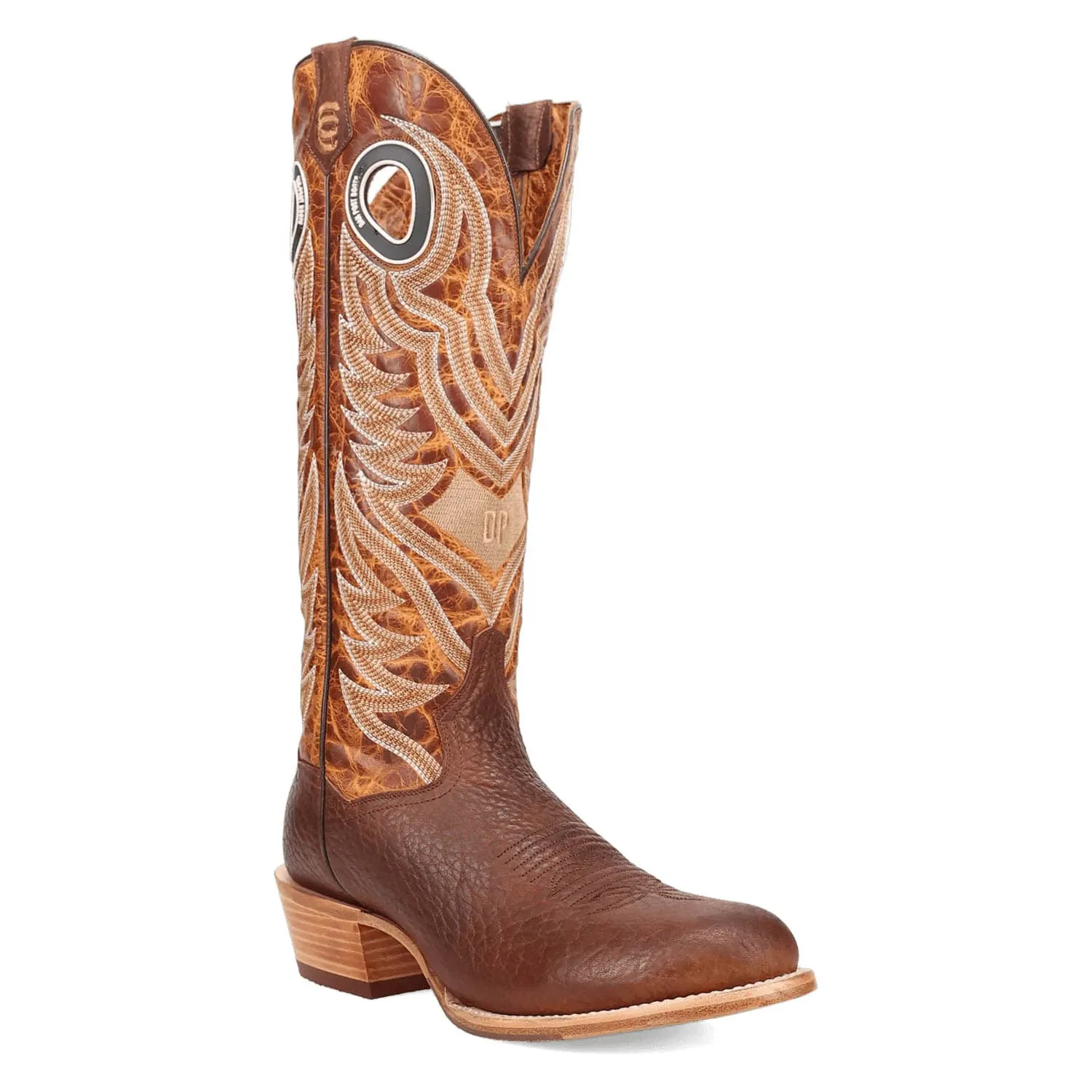 Dan Post Mens Ranked Brown/Tan Leather Cowboy Boots