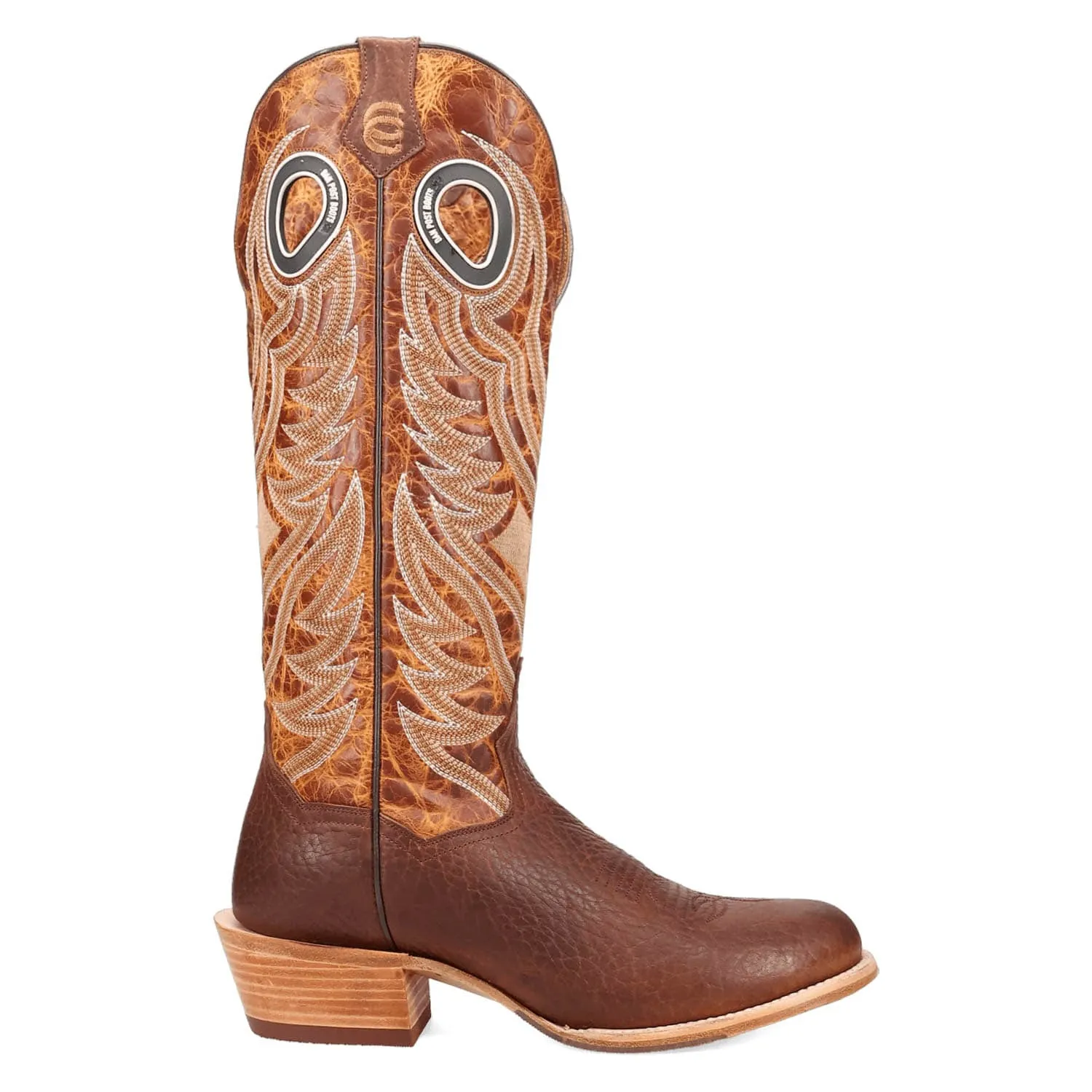 Dan Post Mens Ranked Brown/Tan Leather Cowboy Boots