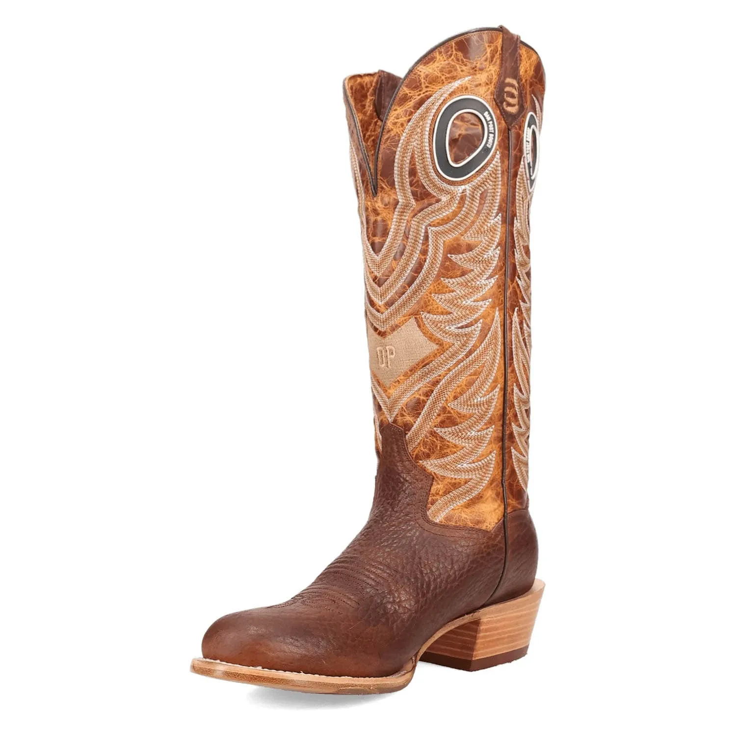 Dan Post Mens Ranked Brown/Tan Leather Cowboy Boots