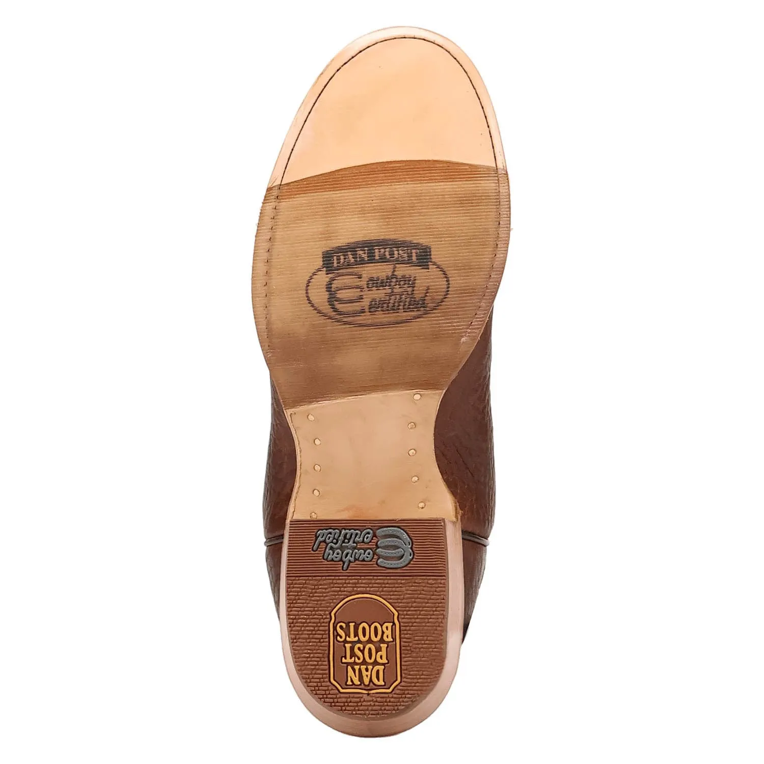 Dan Post Mens Ranked Brown/Tan Leather Cowboy Boots