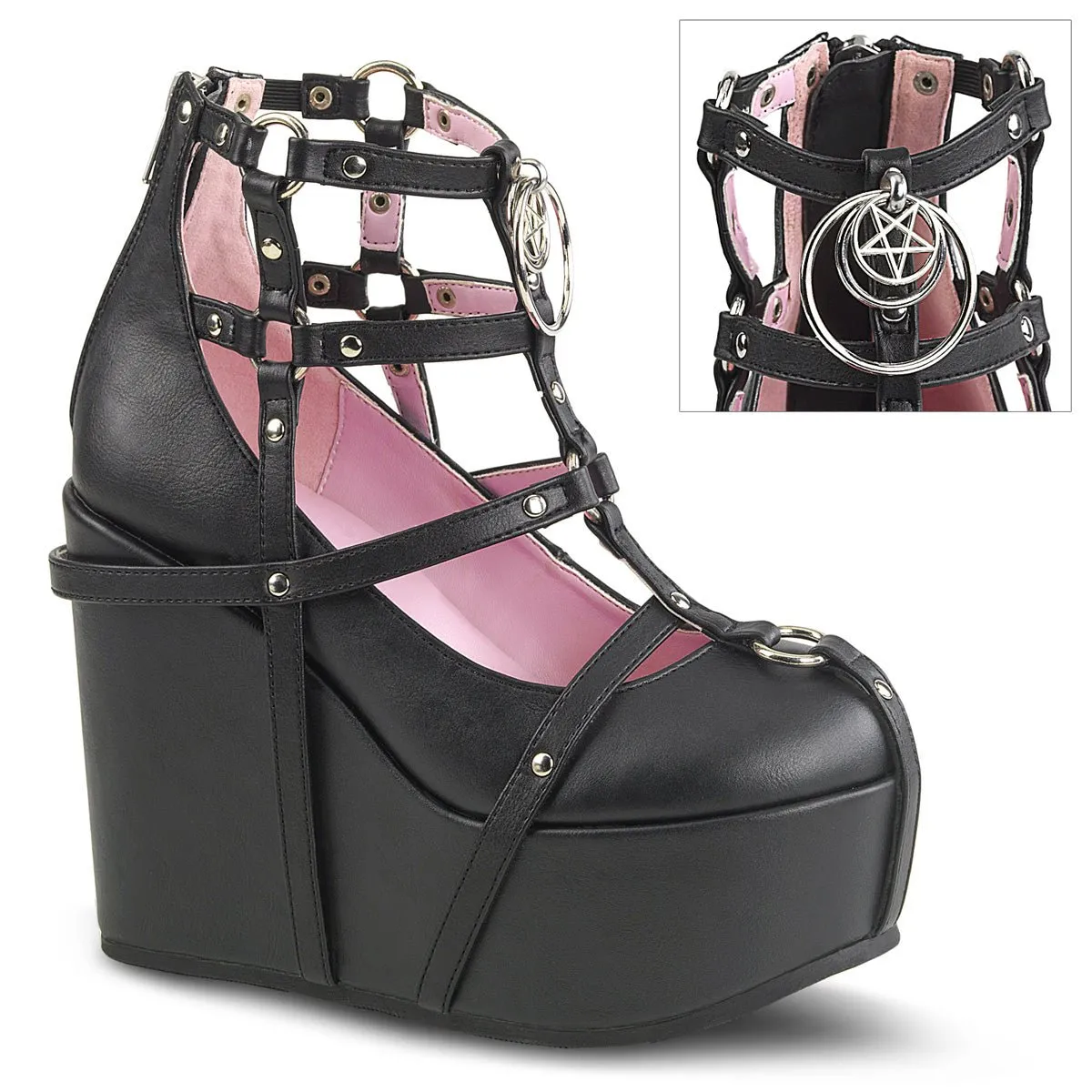 DemoniaCult Poison 25-1 Womens Platform Ankle Length Boots