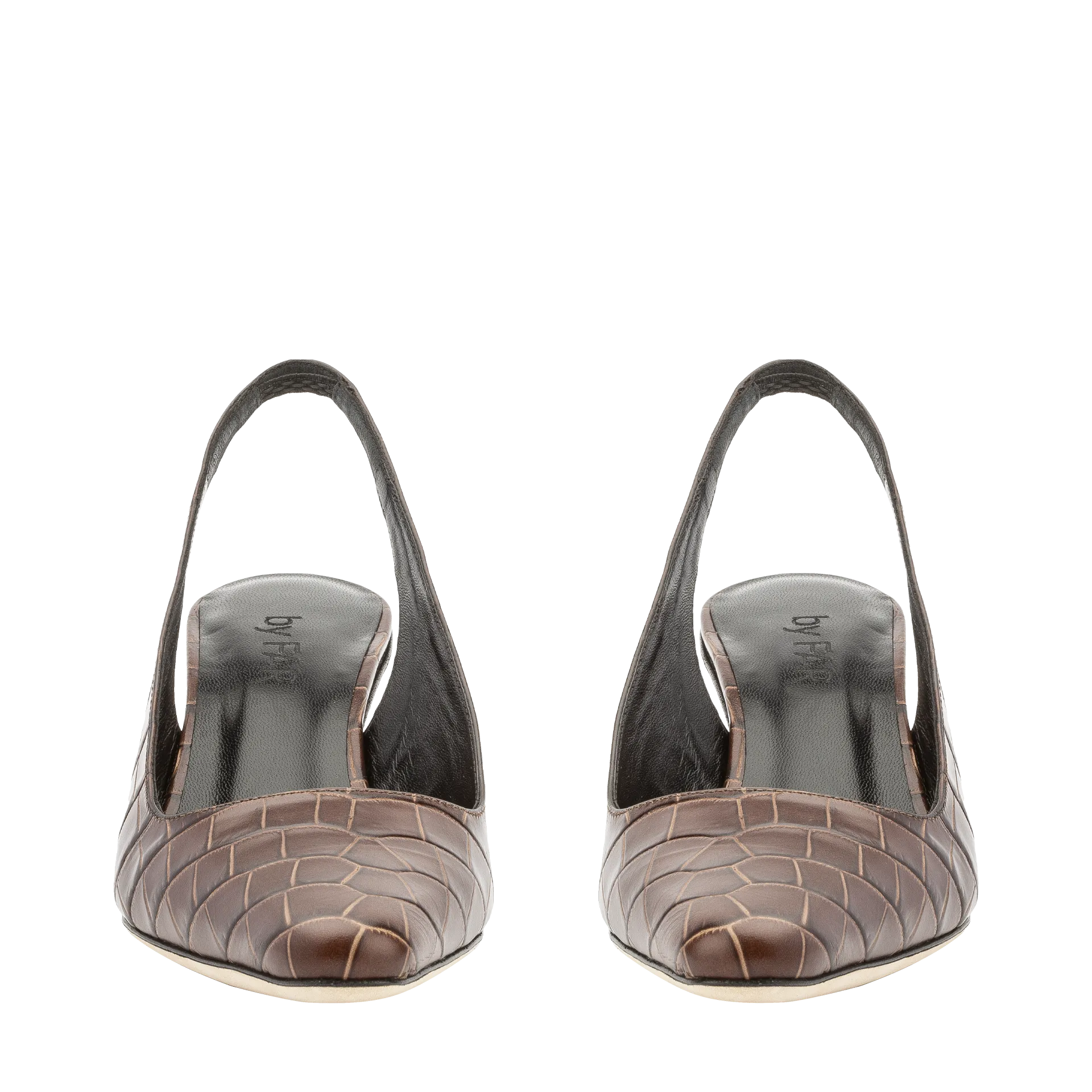 Diana Nutella Croco Embossed Leather