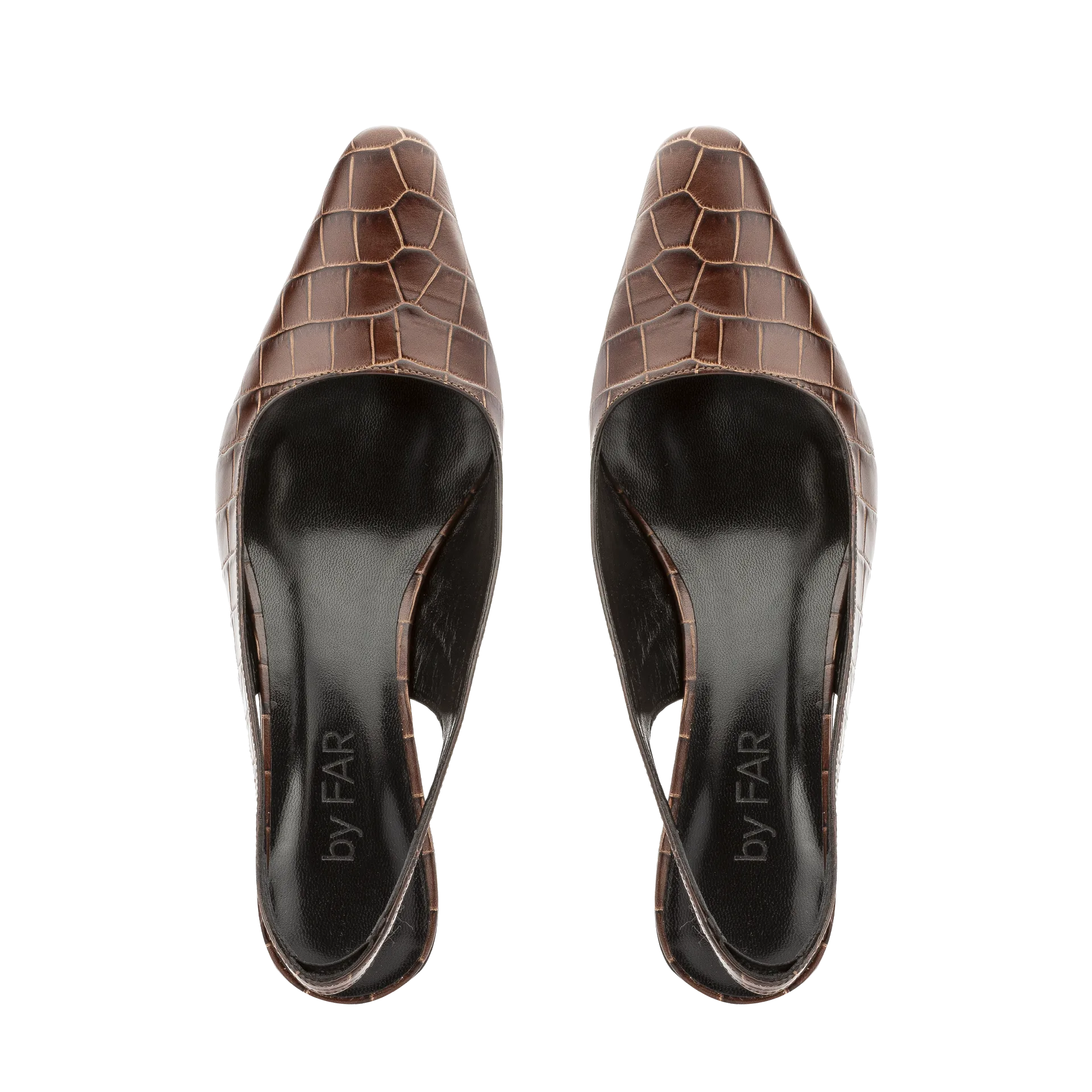 Diana Nutella Croco Embossed Leather
