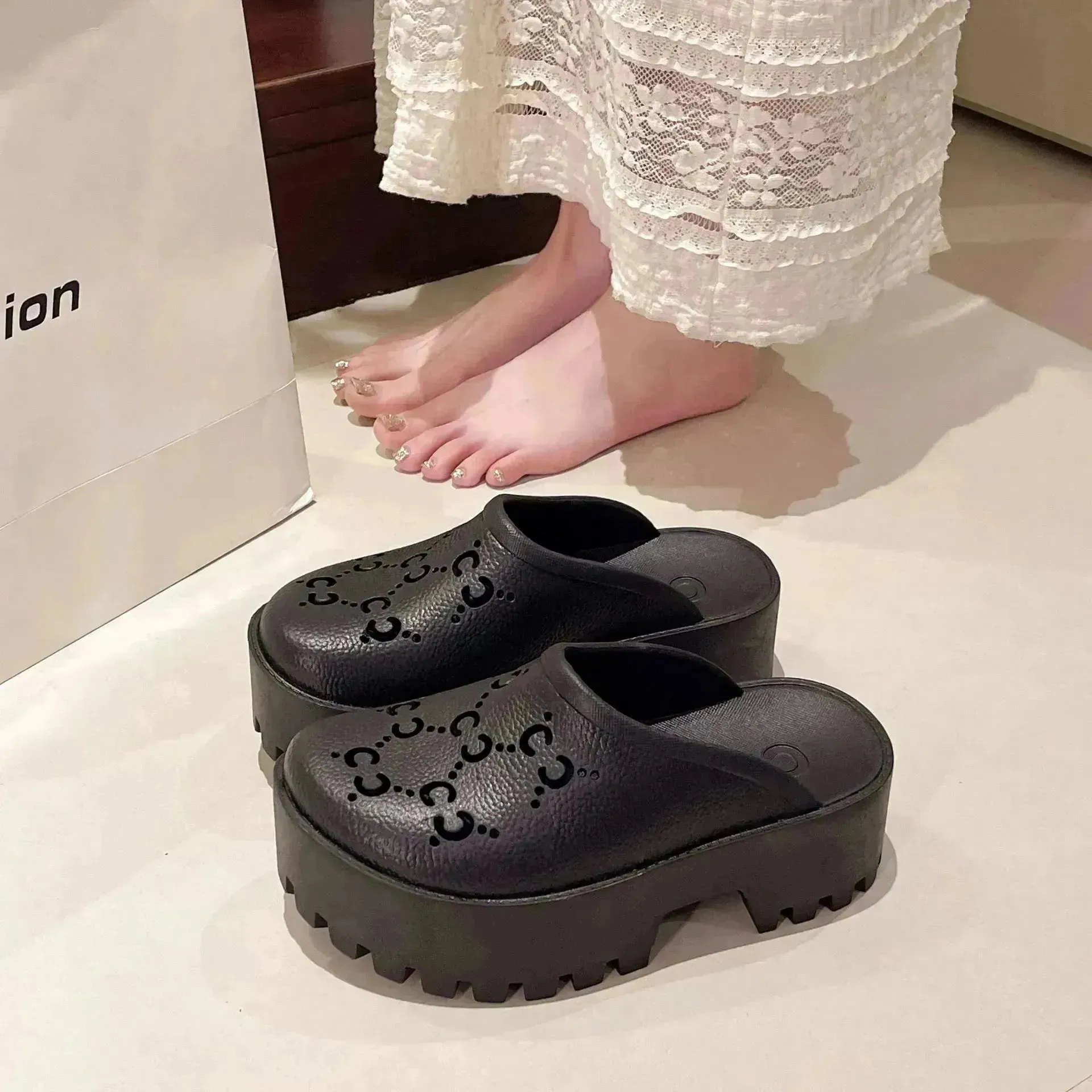 Double G Cross EVA Hole Sandals