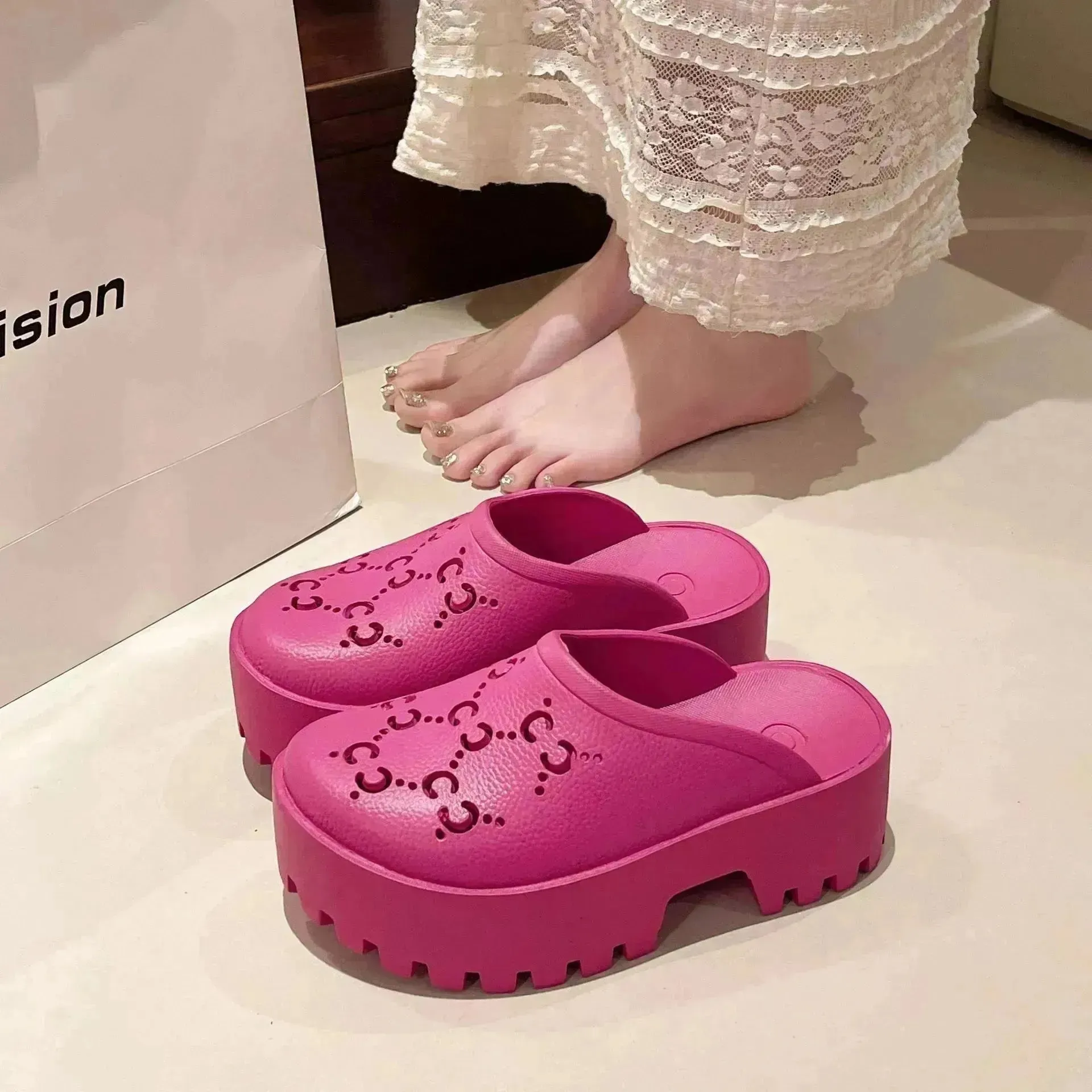 Double G Cross EVA Hole Sandals