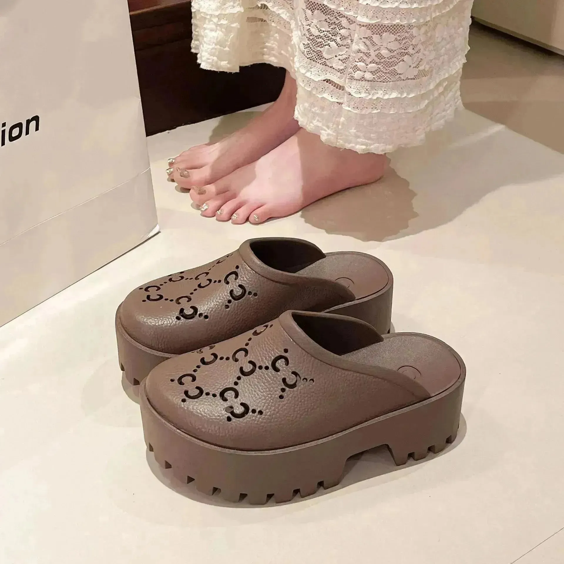 Double G Cross EVA Hole Sandals