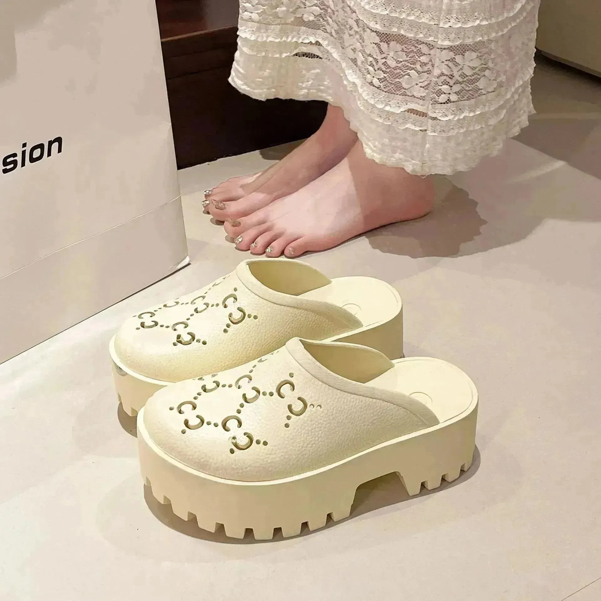 Double G Cross EVA Hole Sandals