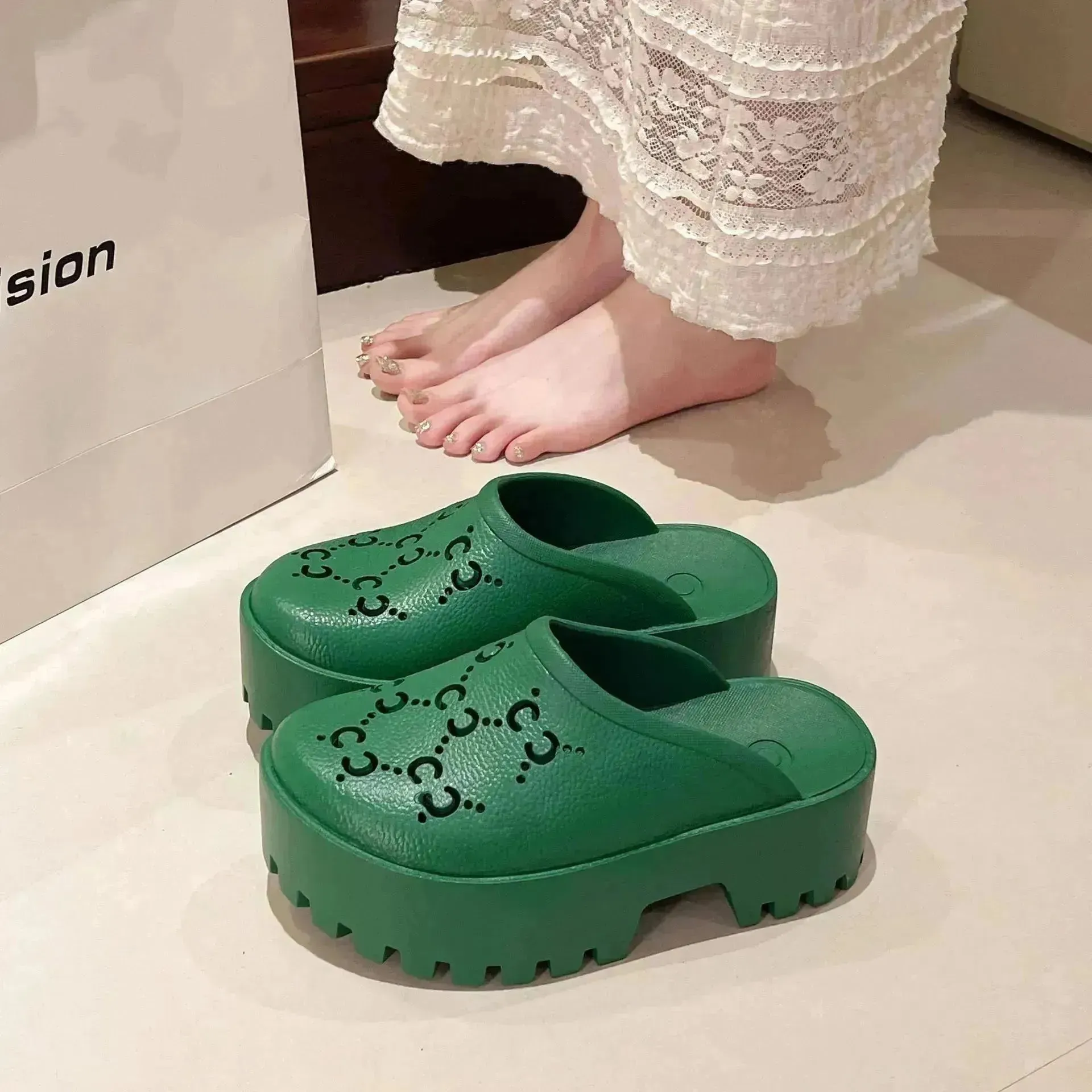 Double G Cross EVA Hole Sandals