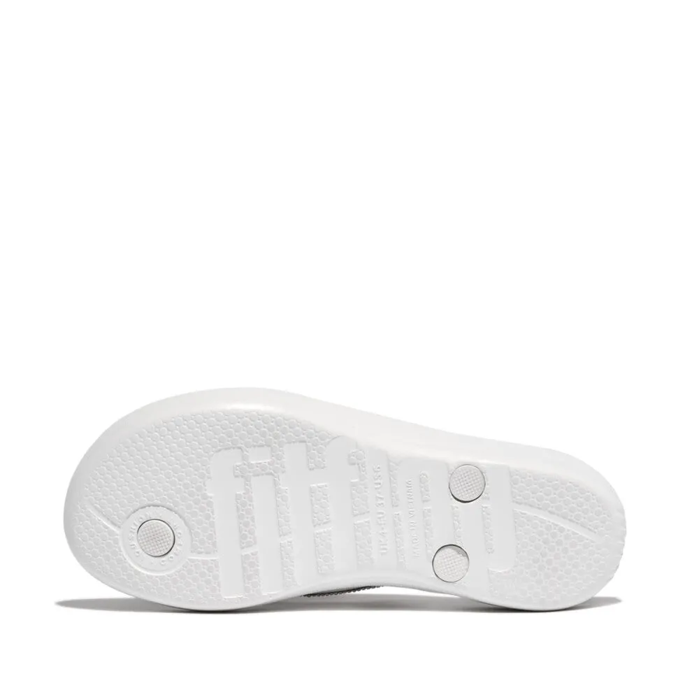 FitFlop iQushion Sparkle Thongs White