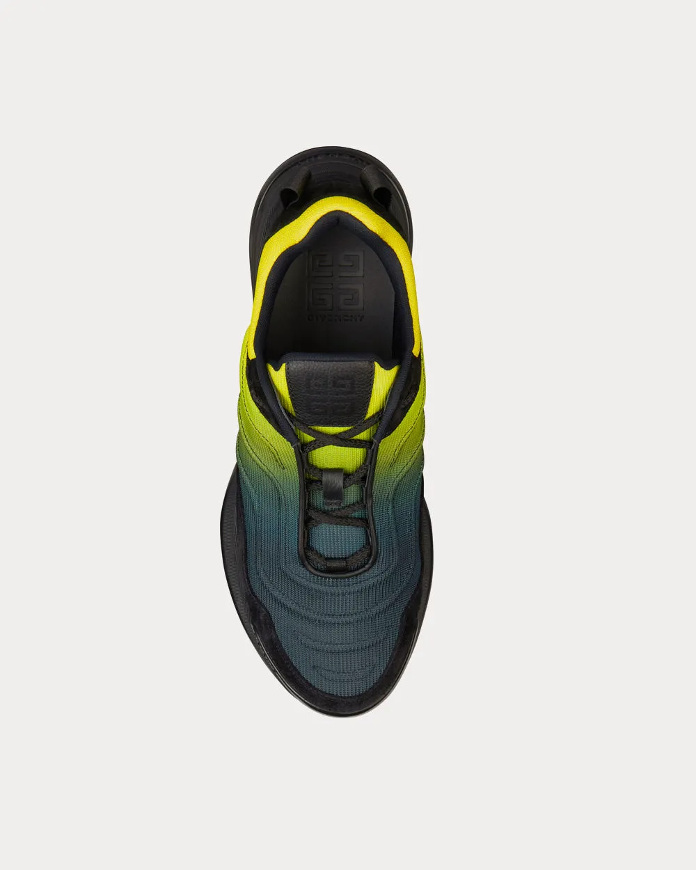 GIV 1 Light Mesh & Suede Black / Gradient Yellow Low Top Sneakers