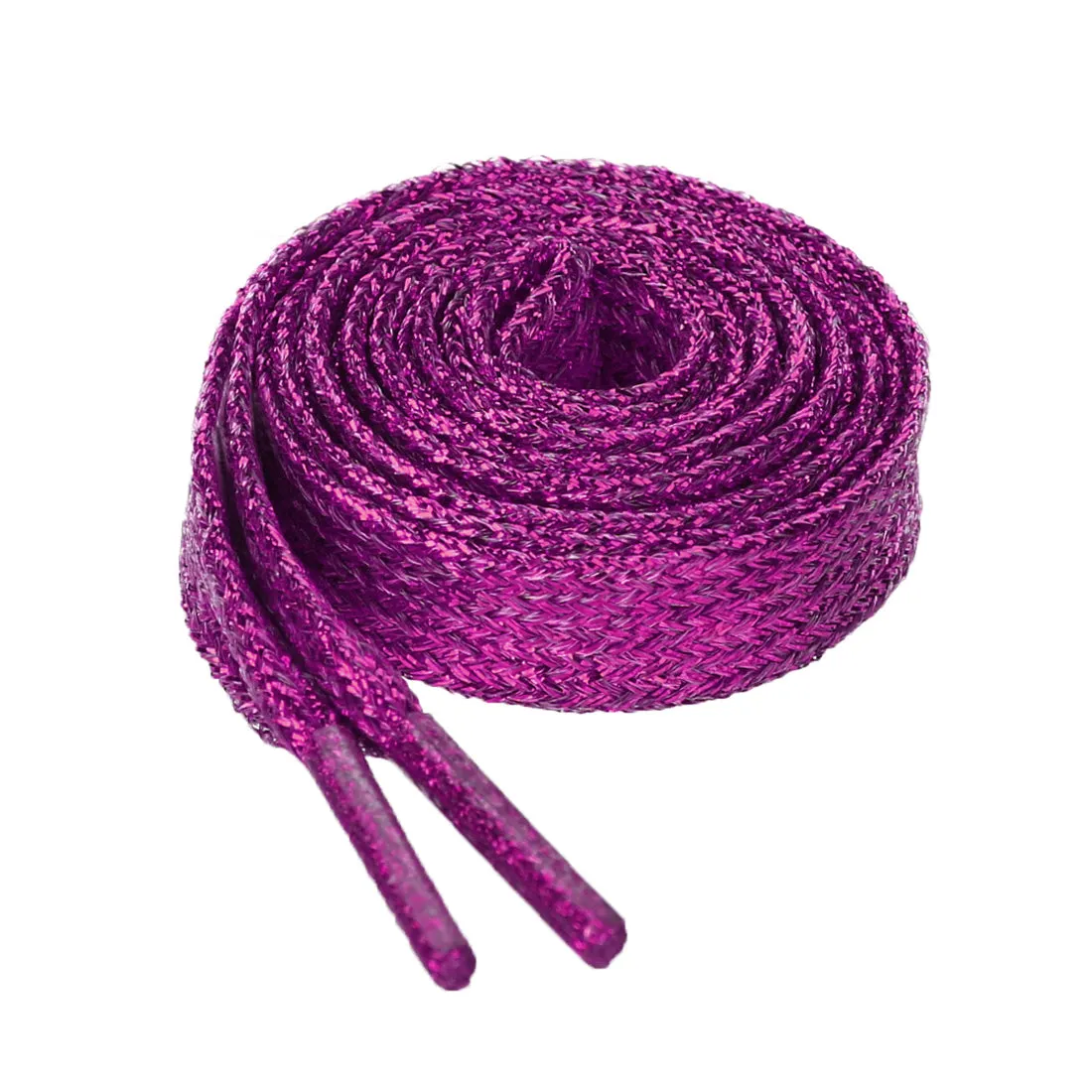 Glitter Metallic Shiny Flat Sneakers Shoelace Strings