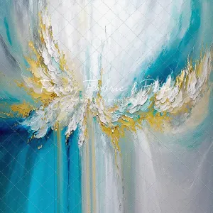 Golden Aquamarine Paint Melt - Petite
