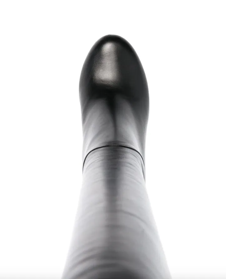Gucci polished-finish high-heel boots