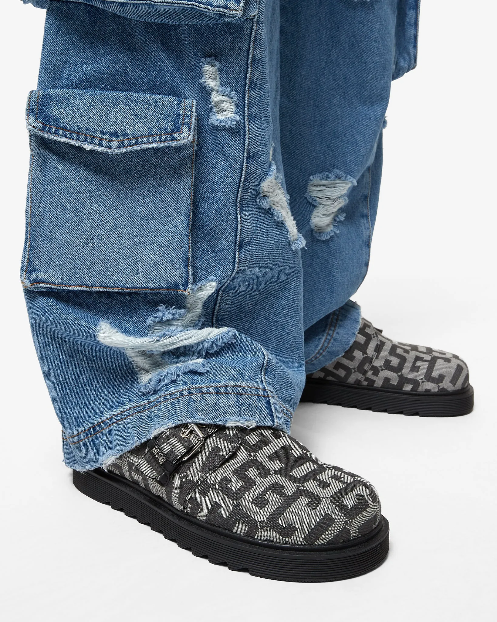 Jacquard Gcds Monogram Mules