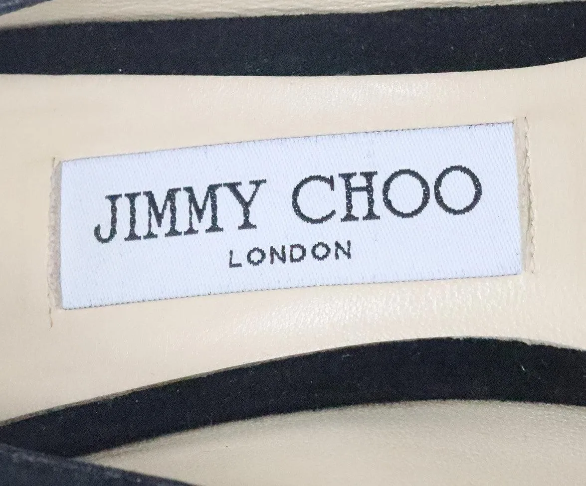 Jimmy Choo Black Suede Heels sz 8
