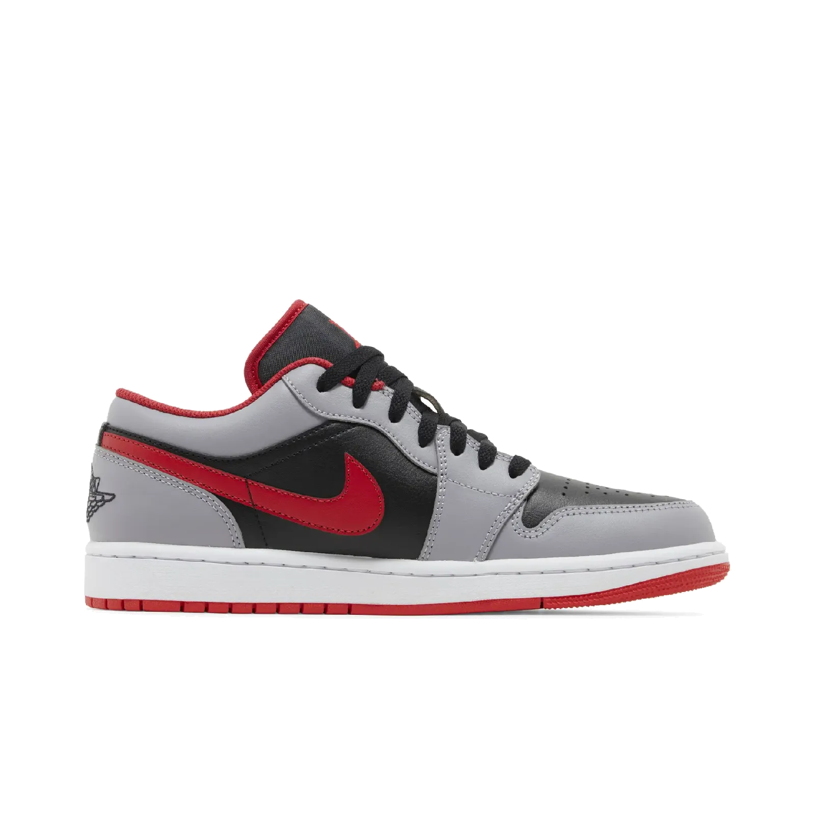 Jordan 1 Low Black Light Smoke Grey Gym Red