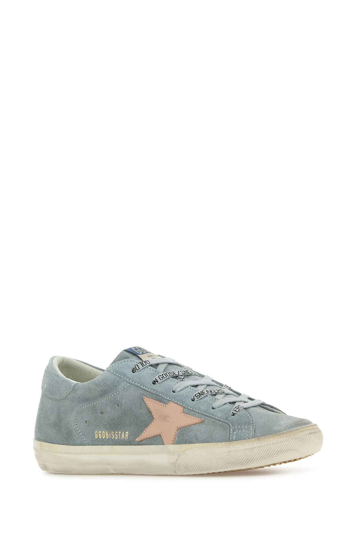 Light blue suede Super star sneakers