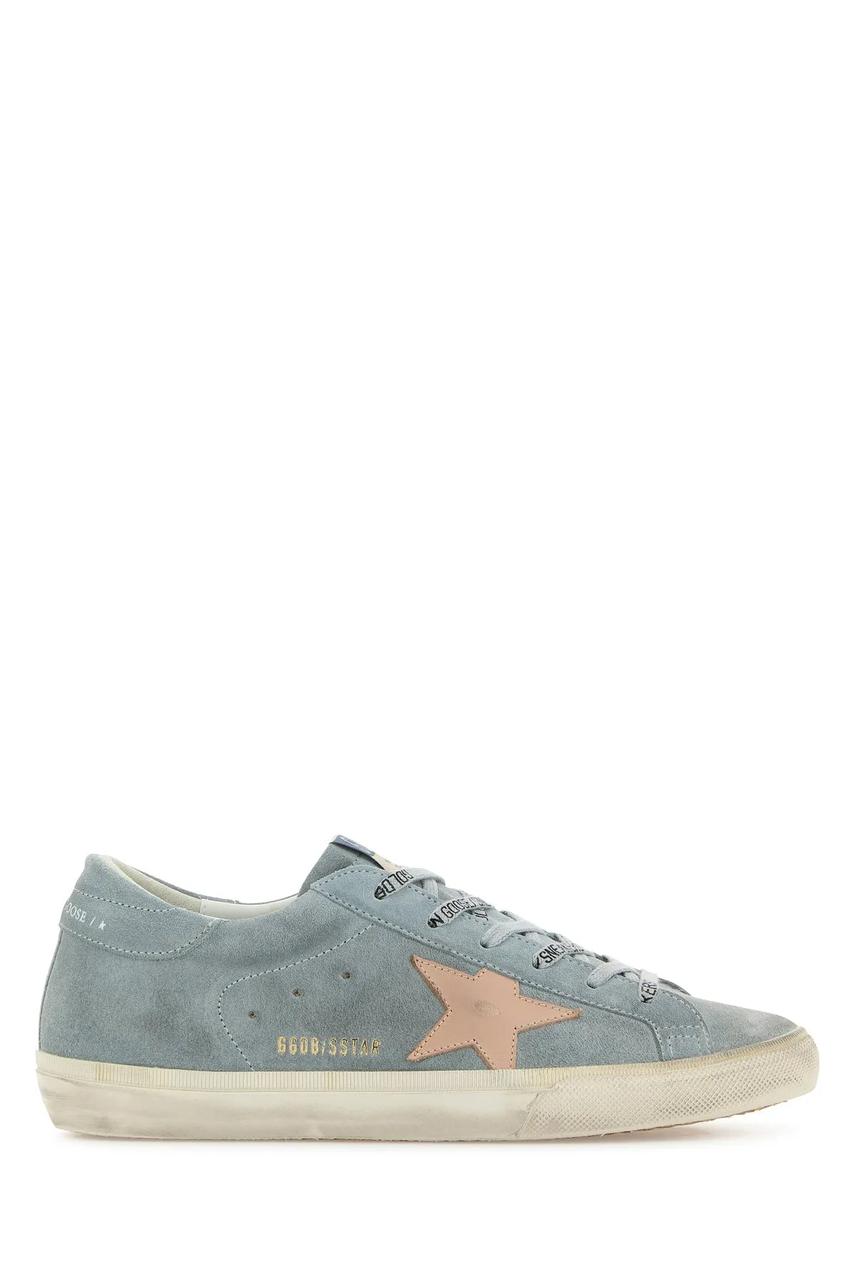 Light blue suede Super star sneakers