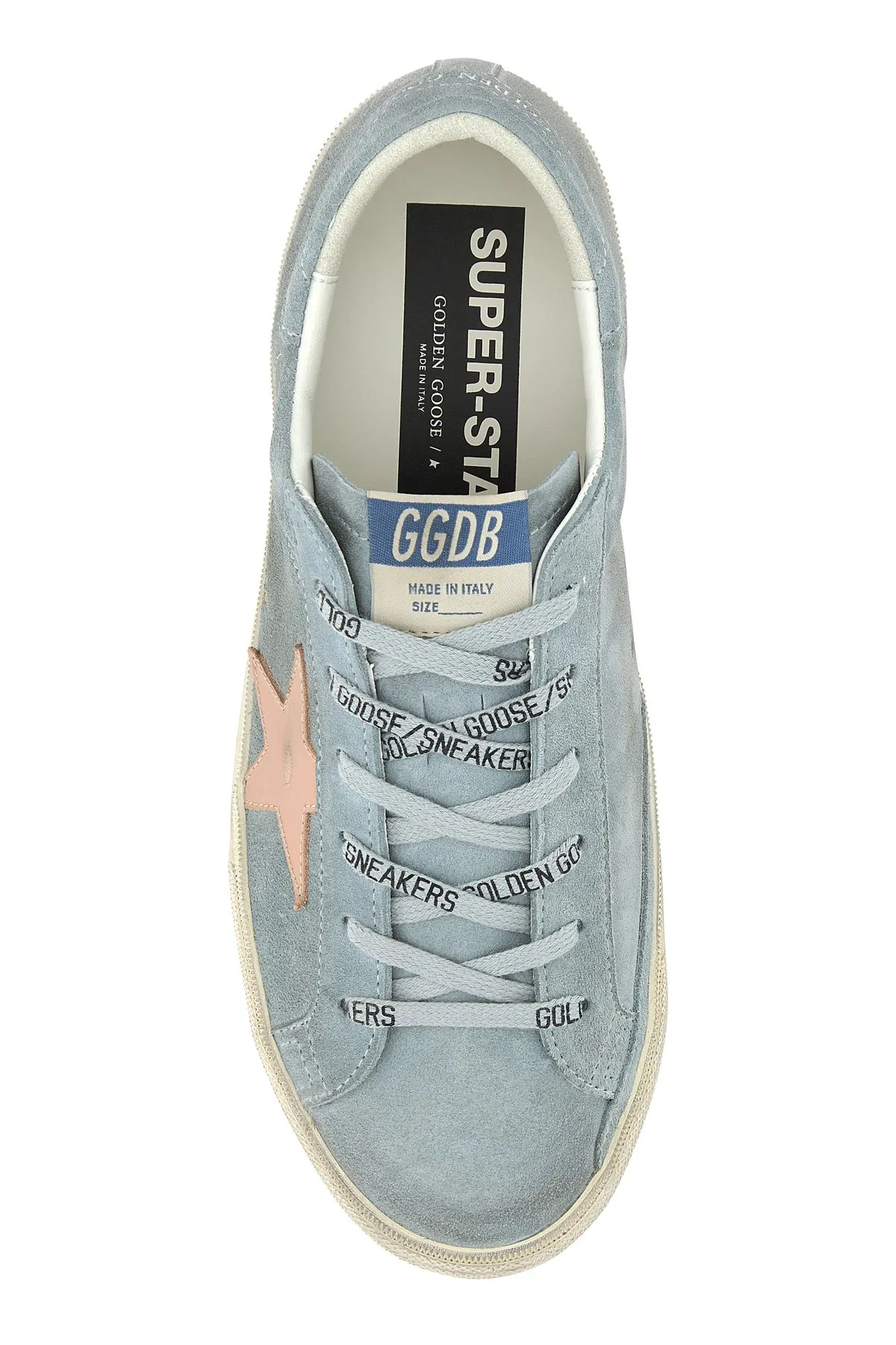 Light blue suede Super star sneakers