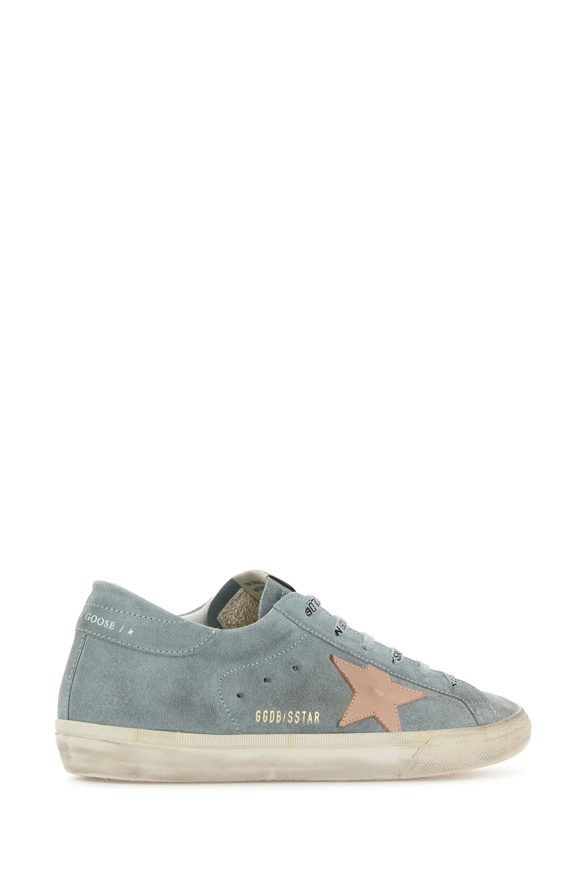 Light blue suede Super star sneakers