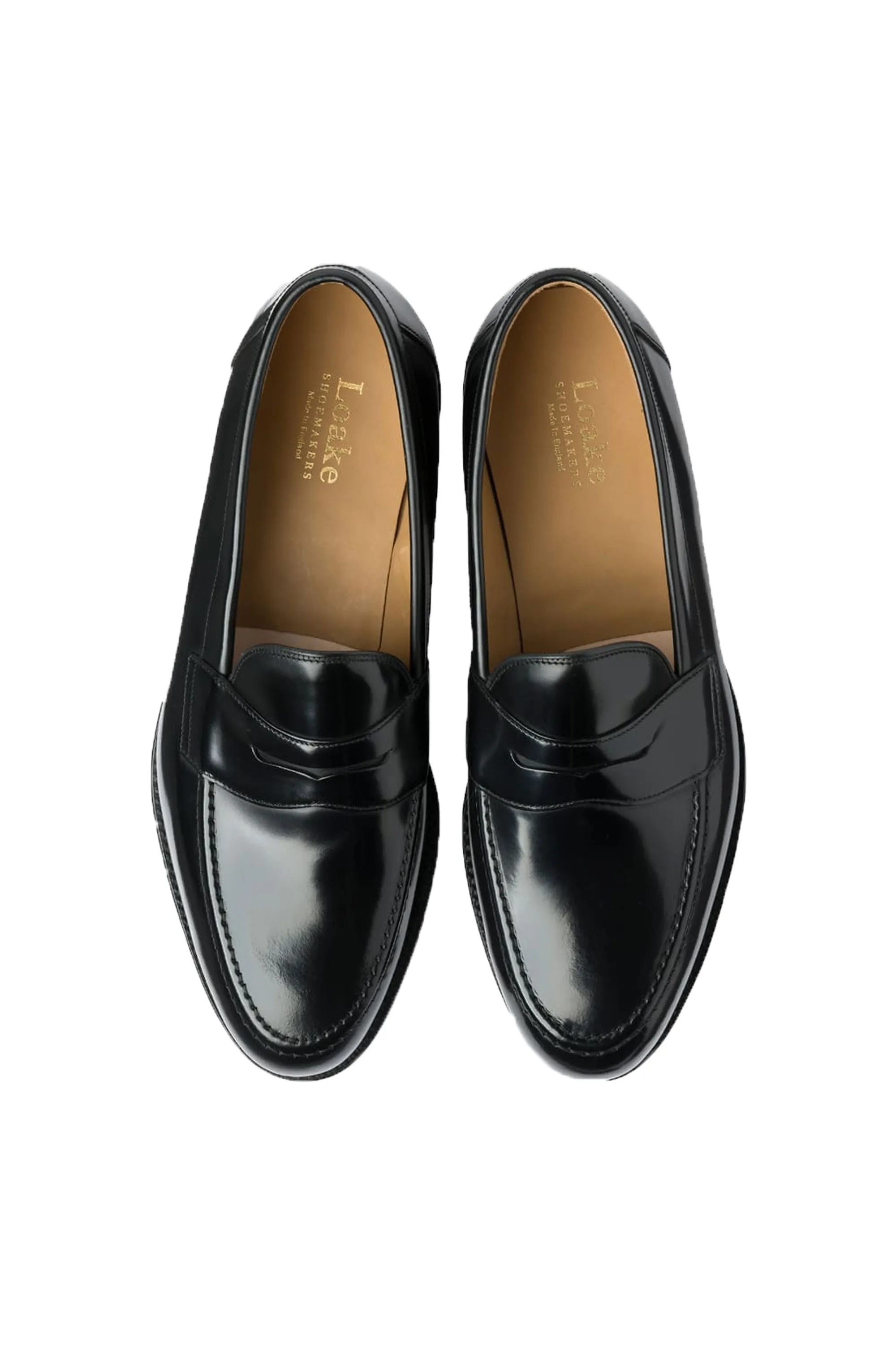 Loake Imperial Polished Penny Loafer Black