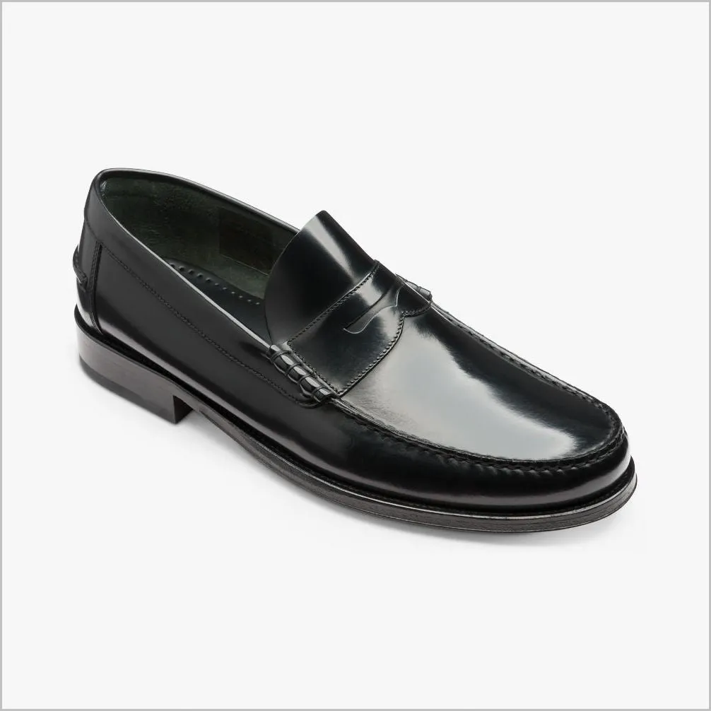 Loake Princeton Black Polished Leather Shoe@