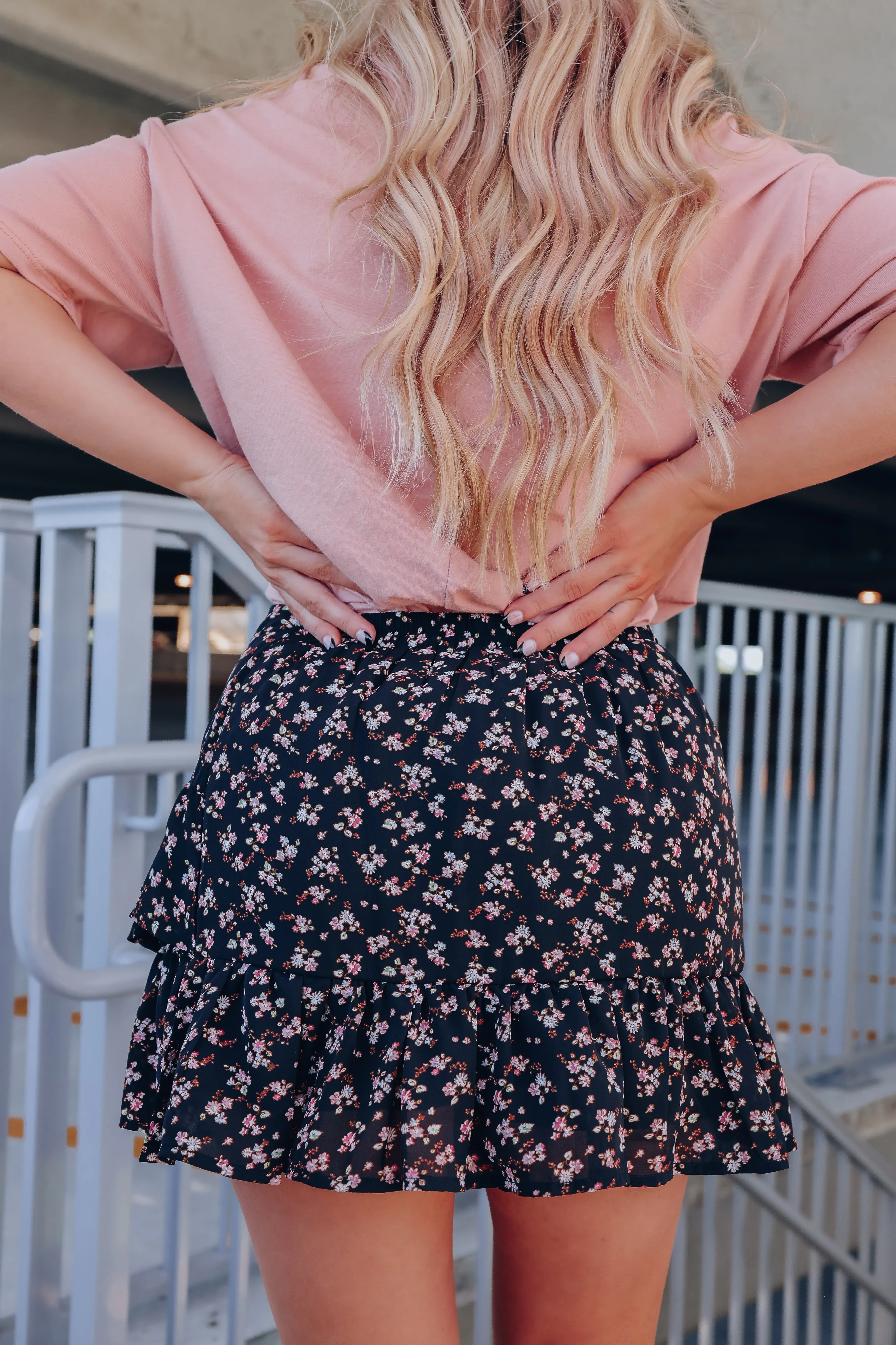 Lorenzo Side Tie Mini Skirt