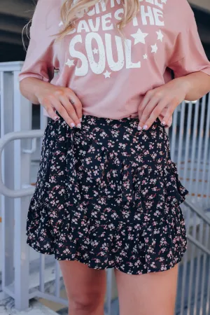 Lorenzo Side Tie Mini Skirt