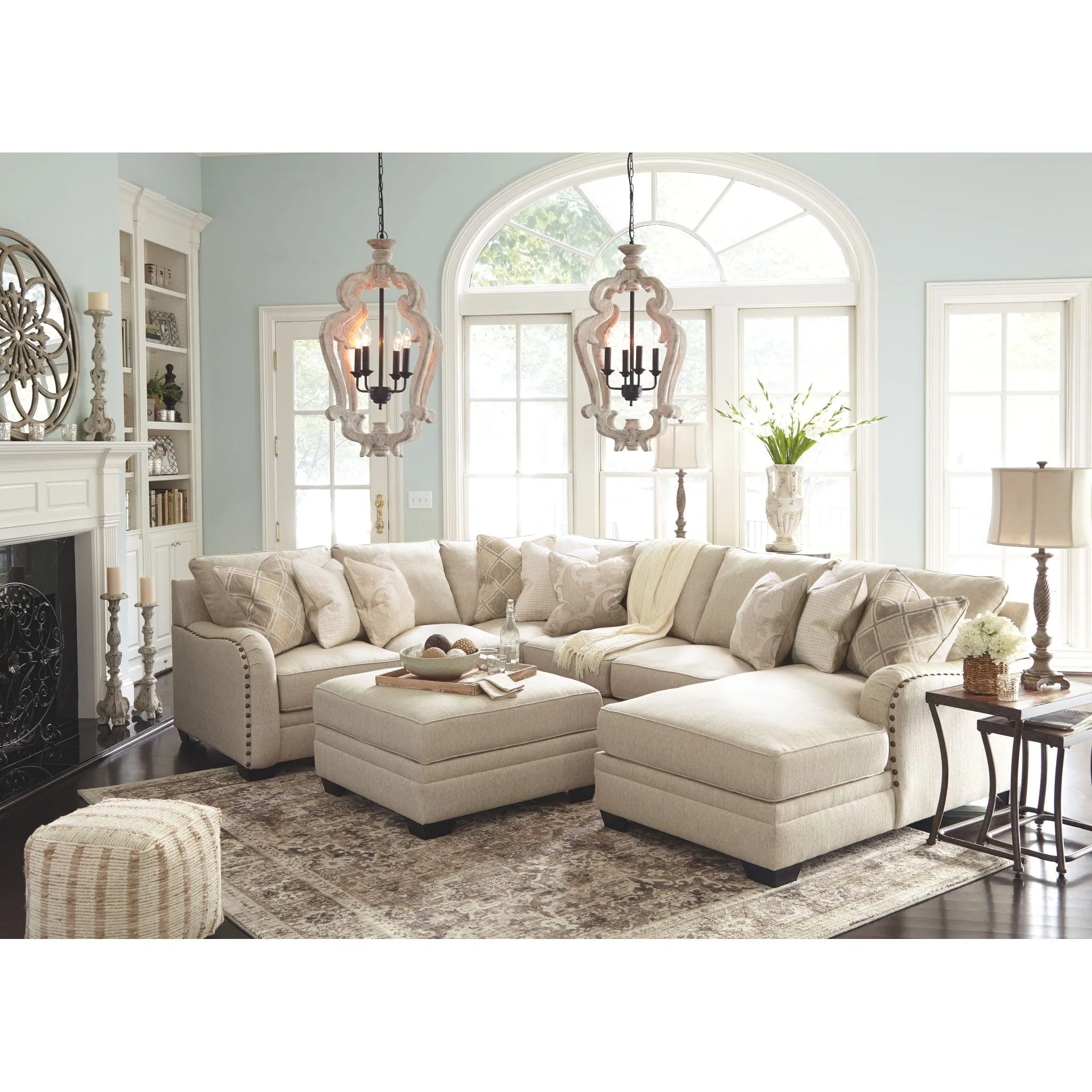 Luxora Storage Ottoman - Bisque