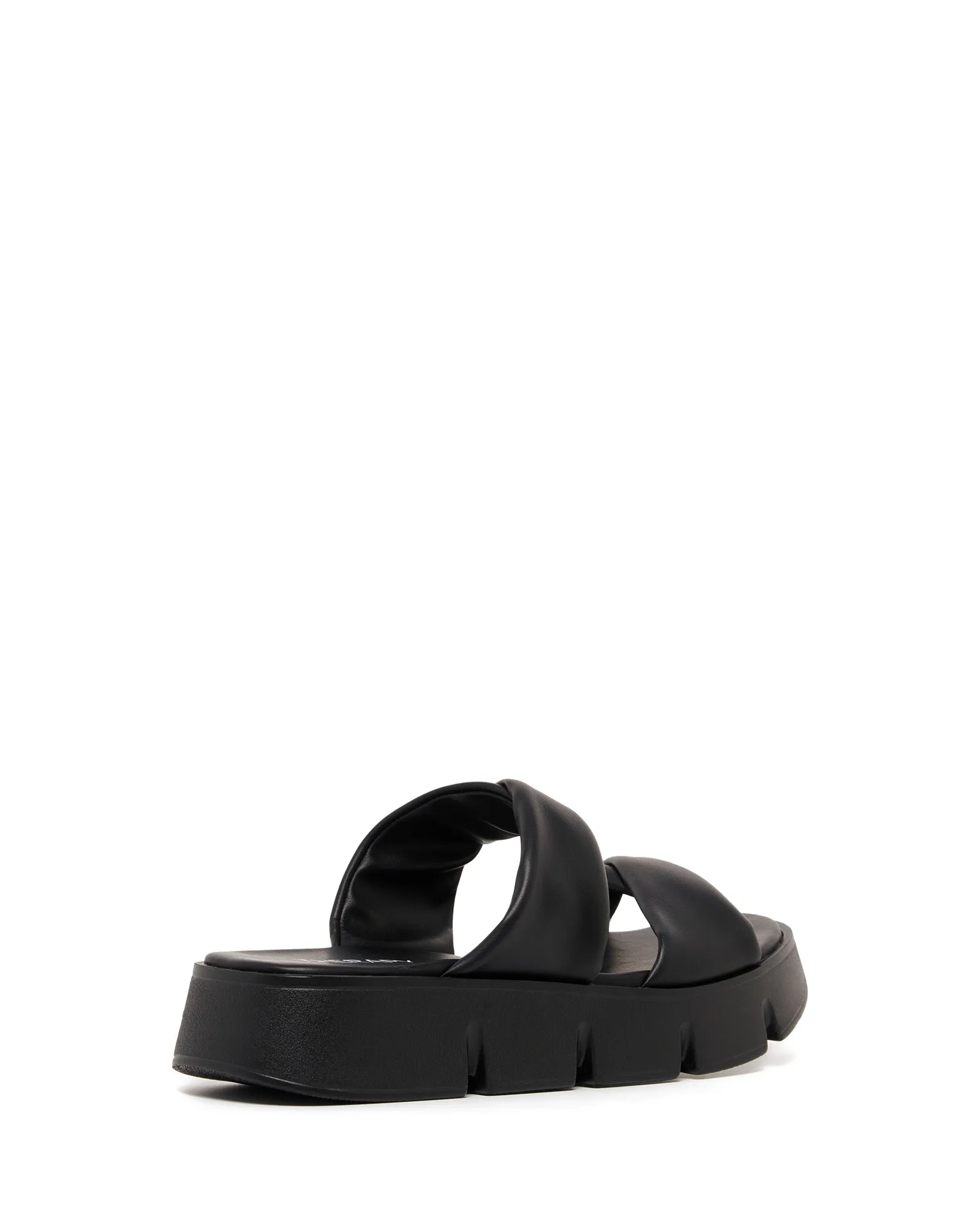 Maxie Flatform Sandal Black Smooth