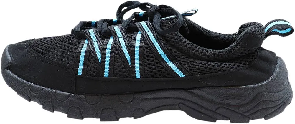 NORTY Womens 5-10 Black/Turquoise Watershoe 15633