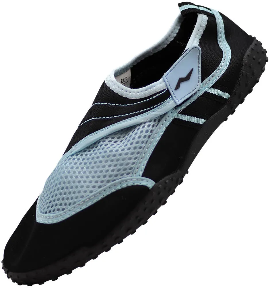 Norty WOMEN'S 5-10 WATER SHOE BLACK LIGHT BLUE